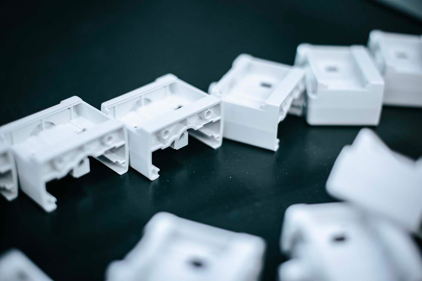 Petites pièces industrielles en plastique