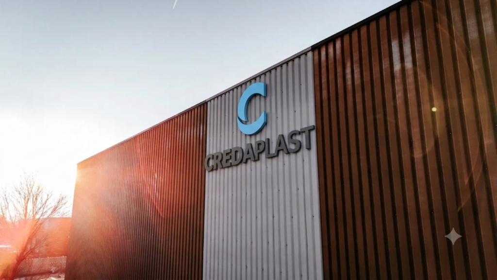 Extérieur du bâtiment de l'entreprise Credaplast